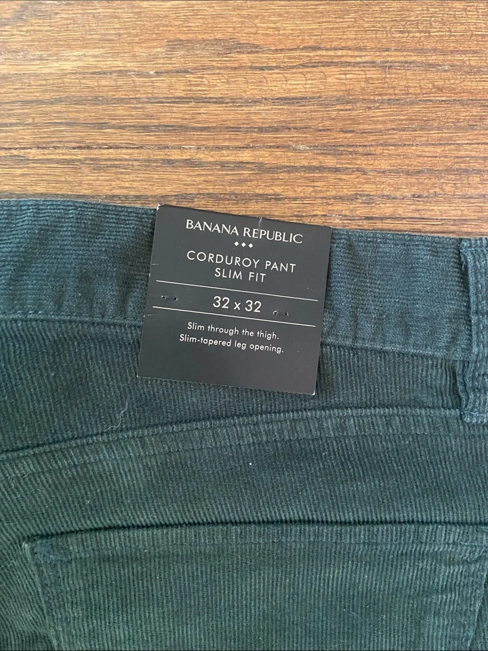 Banana Republic Dark Teal Corduroy Slim Fit Pants
